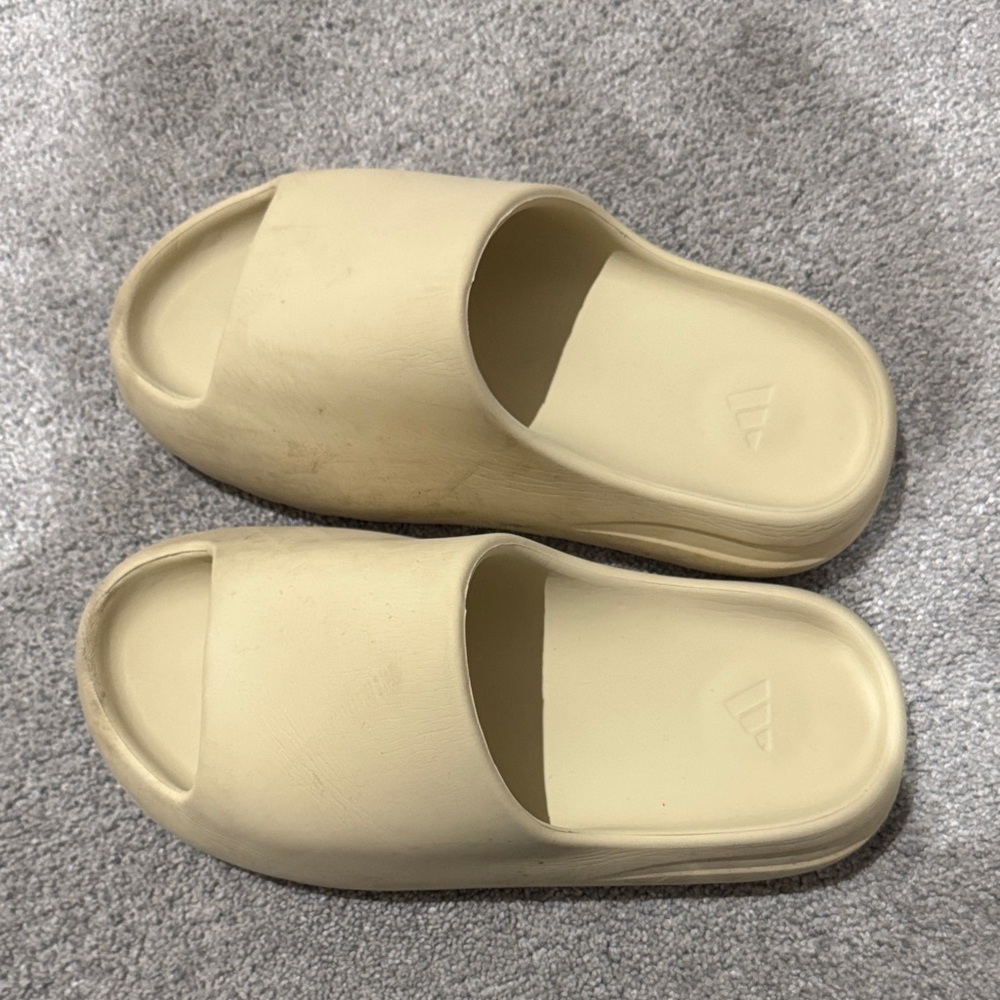 adidas Cream Slide Sandals
